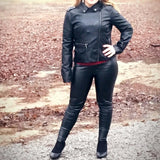 PU Leather Pencil Pant leggings
