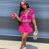 Mini Skirt Tracksuit