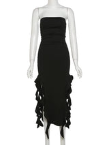 Ruffle Strapless Dress
