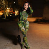 Women's Street Mesh Two Piece Set