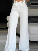 Wide-Leg Trouser Pant