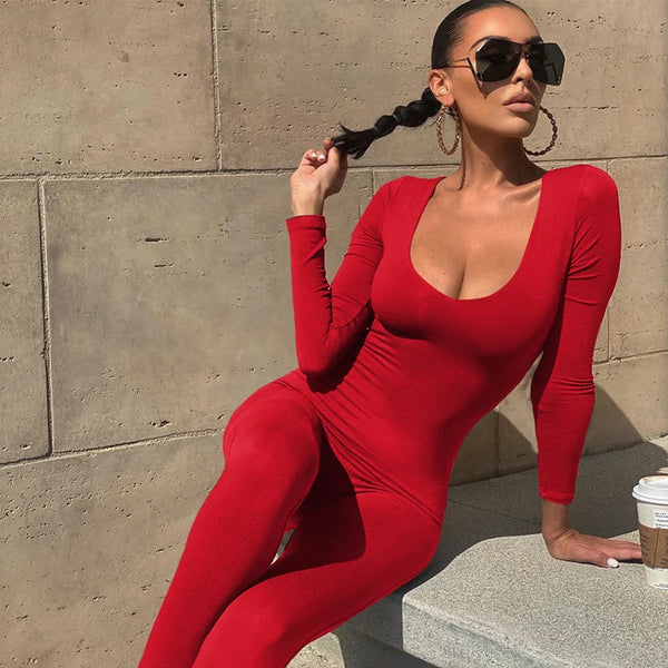 Casual Fitness Bodycon Jumpsuit