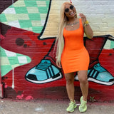 Women's Solid Strap Casual Dress