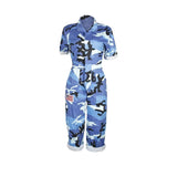Casual Camouflage Print Jumpsuit