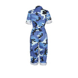 Casual Camouflage Print Jumpsuit