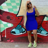 Women's Solid Strap Casual Dress