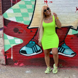 Women's Solid Strap Casual Dress