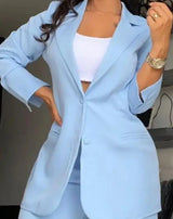 Woman Elegant Casual Blazer Sets.