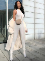 Casual Fitness Sleeveless Slim Jumpsuit