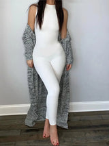 Casual Fitness Sleeveless Slim Jumpsuit