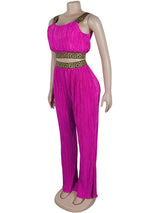 Elegant Sleeveless Tracksuit