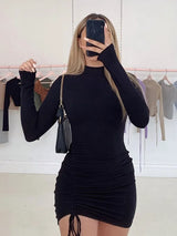 Turtleneck Bodycon Mini Dress
