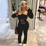 Hollow Slim Pencil Jumpsuit