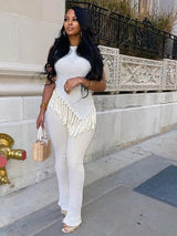 Bodycon Knitted Top Legging Pants Set