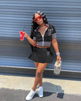 Mini Skirt Tracksuit