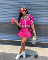 Mini Skirt Tracksuit