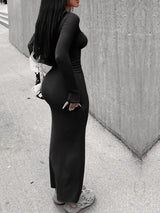 Long Sleeve Casual Maxi Dress