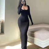 Long Sleeve Casual Maxi Dress